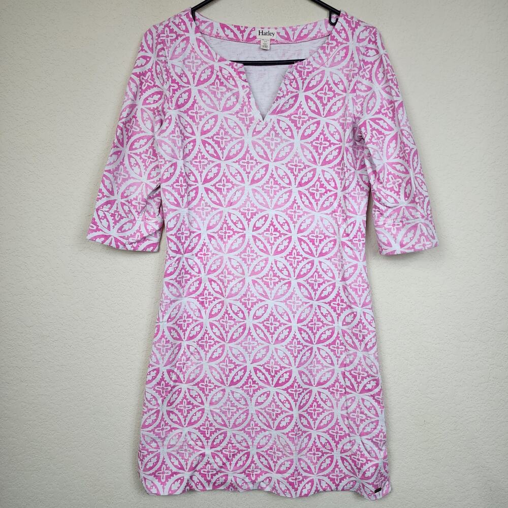 Hatley Small Pink Damask Brocade Dress
